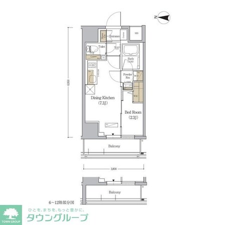 アーバネックス森下WESTの物件間取画像